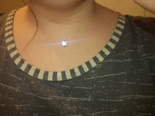 Colgantes redondos de circón AAA para mujer, collar de hilo de pescar transparente Invisible, gargantilla de Metal, Color dorado y plateado