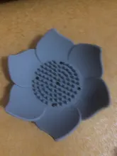 Soap-Box Sponge-Holder Bathroom-Soap Kitchen Silicone Petal-Shape with Anti-Slip Flower