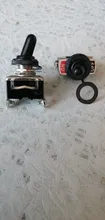 Toggle-Switch Miniature Small SPST Waterproof On-Off with Cover 12V 6-a/250/Vac/.. Heavy-Duty
