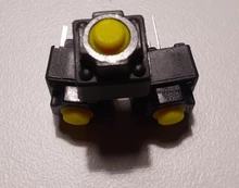 Botón de silencio de 6x6x7,3mm, interruptor silencioso inalámbrico con cable para ratón, Micro interruptor amarillo, 10 Uds.