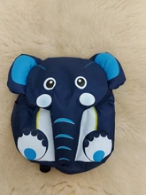 Mochila de elefante con dibujos animados para niños y niñas, morral escolar para guardería, mochila con la parte posterior blanda