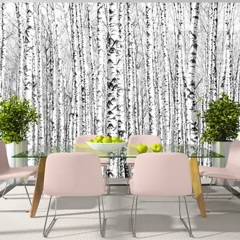 

Wall mural-birch forest-100x70 cm