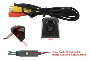 

Reverse camera guide line mirror effect selectable with aluminum casing IP68 Anti scratch