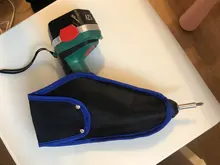 Bolsa portabrocas Holst, herramienta inalámbrica para taladro de 12v, bolsa de herramientas de cintura