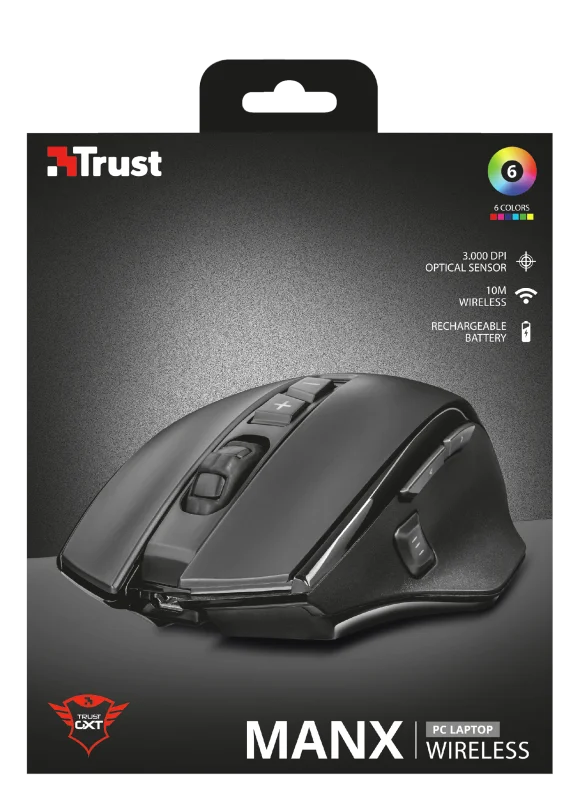 Компьютерная игровая беспроводная мышь TRUST 140 MANX