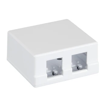 

Shell Wall netlan ec-uwo-2kj-wt-10 under 2 module-insert type Keystone, white, pack-Ting 10 PCs (Ec-uwo-2kj-wt-10)