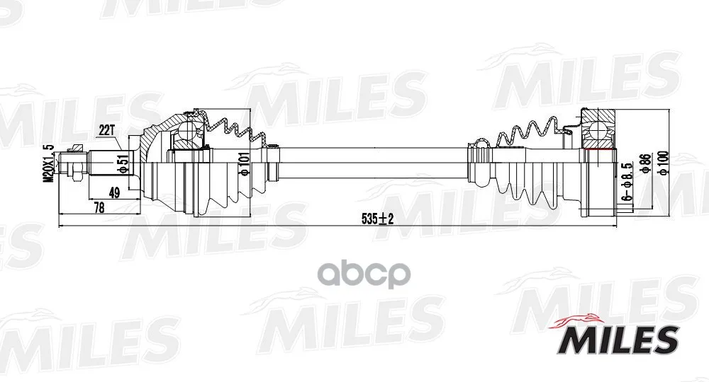 Actuator Assy for Vw Golf Iii/Passat Iii-Iv 1.6-2.0 Lion. Miles Gc01