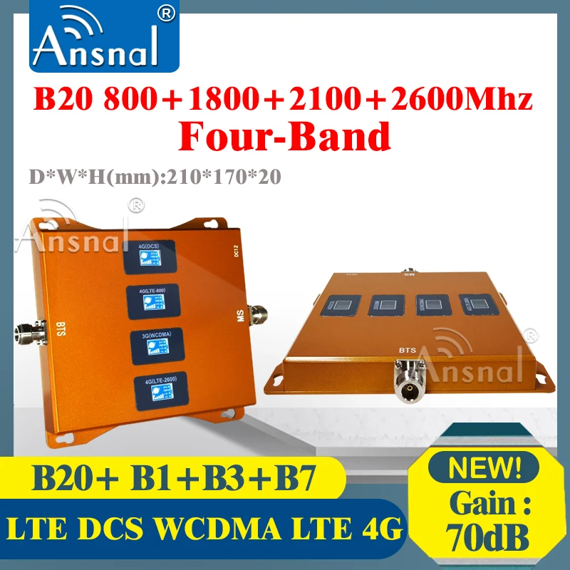 2020New Upgrade B20 800 1800 2100 2600Mhz Four