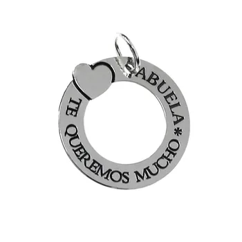 

Pendant 925 Sterling silver m heart LOVE YOU VERY MUCH GRANDMOTHER [AC0331]