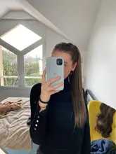 Coleta larga y recta para envolver alrededor de coleta, extensiones de cabello, peluca Natural, sombreros, cabello sintético, marrón, gris, 613