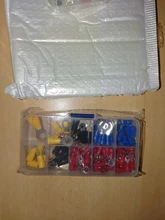 Kit de Terminal de anillo (102 Uds. 10 tipos RV) Juego de conector de engarce eléctrico con caja, cable de cobre aislado cable Pin End Butt