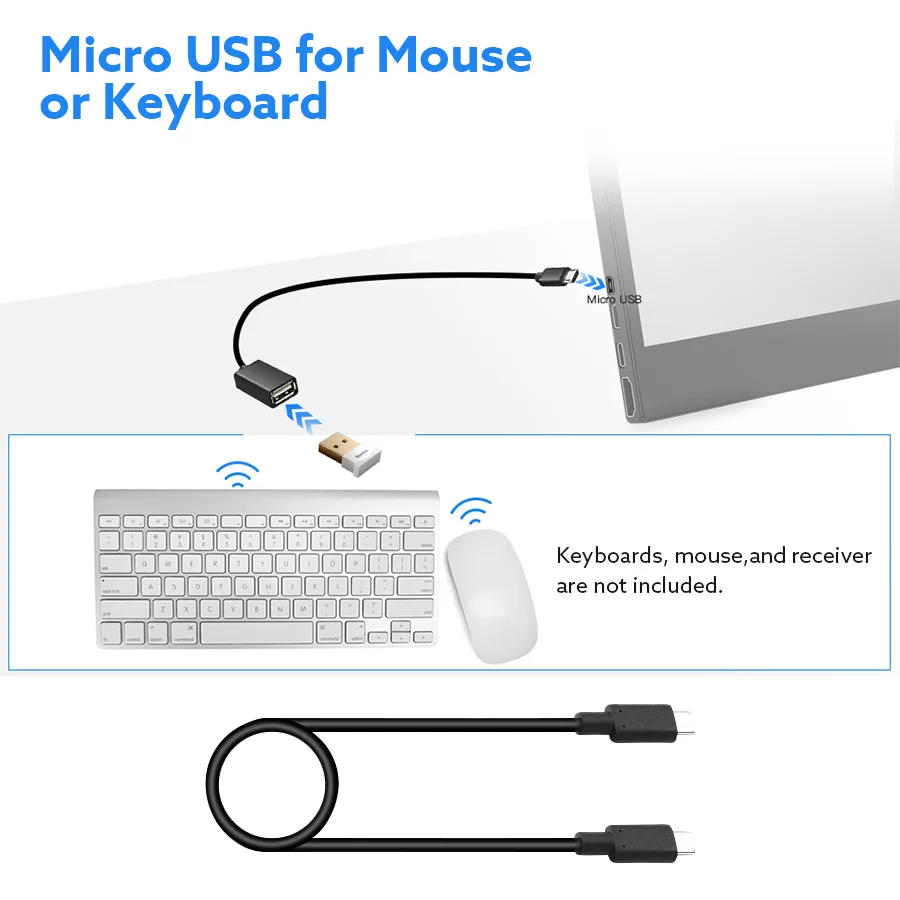 Eyoyo ޴ PC  72% NTSC IPS LCD ȭ, HDMI Ÿ USB C ÷, Ʈ PS4 Xbox Raspberry Pi, EM13L, 13.3 ġ, 1920x1080