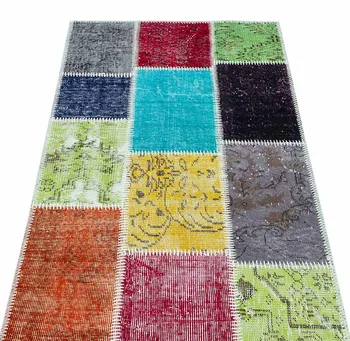 

Patchwork Design Rug, Anatolian Rug Living Room Rug Handmade Rug 4000