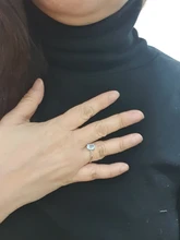 JewelryPalace-anillo de compromiso plata de primera ley y Topacio azul para mujer, sortija, plata esterlina 925, piedra preciosa, 925 anillos de plata esterlina solitario