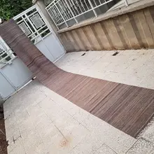 Винтажный английский Дизайнерский ковер с плоским плетением, ковер-дорожка 2'4'' X 24'3''