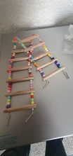 Parrot Ladder Toys Perch-Stand-Holder Bird-Cage Climbing-Stairs Hamsters Rocking-Scratcher