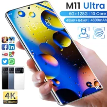 M11 ULTRA 6GB 128GB Phone 4G 5G Dual Card Global Version Smartphone Android 10.0 Mobile Phones 6.1 Inch M11 ULTRA Smart Phone