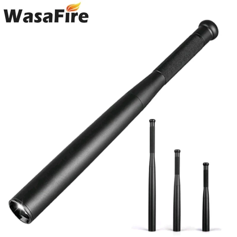 Baseball Bat LED Flashlight Waterproof Super Bright Baton Aluminium