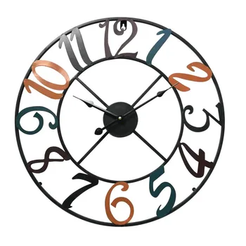 

Rebecca Mobili Wall Clock Modern Metal Analog Colorful Round 50x50x4.5