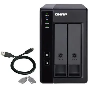 

Case RAID QNAP TR-002/expansion unit USB-C 3.1-2-bay SATA 2.5 / 3.5