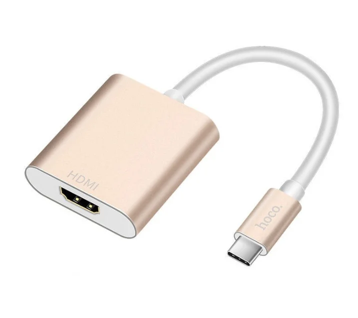 Переходник HOCO HB5 Yito Type-C USB to HDMI converter(Золото