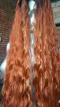 Peluca natural de cabello sintético para mujeres negras, pelo largo de onda de agua de 42 pulgadas, fibra de alta temperatura, Rubio, degradado, marrón