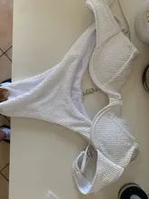 Underwired Bikini Swimsuit Thong Ribbed Two-Pieces Sexy High-Cut Female Women Swim-V2697