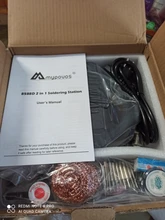 Estación de soldadura de pistola de aire caliente digital ESD, 800W, 2 en 1, 220v, para Estación de reparación SMD, actualización 8586