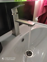 Bathroom Faucet Taps Tap-Crane Mixer Sink Deck-Mounted Lavatory Cold-Water-Basin Matte Black