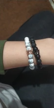 YIZIZAI, pulsera de pareja, pulseras de corona para mujer, cuentas de piedra dije, joyería para hombre, pulsera Masculina, pulsera femenina