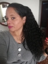 Blice-coleta de pelo rizado Afro sintético, extensiones de coleta con cordón de 18 pulgadas, dos peines de plástico