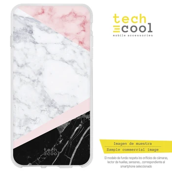 

FunnyTech®Stand case for BQ Aquaris M5 Silicone L Texture marble combined vers.4