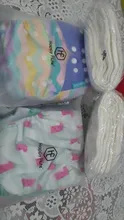 Reusable Baby Nappy Diaper-Cover Pocket-Diaper OS New-Print Hot-Sale 4pcs/Set