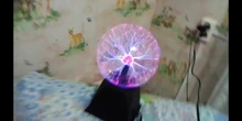 Lighting Decor Touch-Lamp Plasma-Ball Crystal Led-Night-Light Christmas Novelty Magic