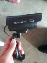 Cámara ficticia impermeable, lente de vigilancia CCTV falsa para exteriores e interiores, impermeable con luz LED color rojo parpadeante, envío gratis
