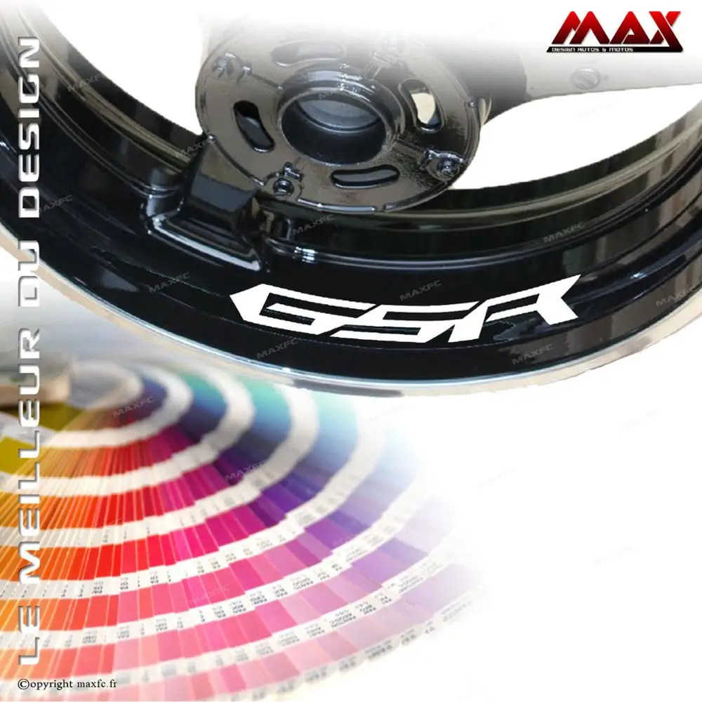 4 wall rims for GSR 750 600 1000 adhesive Stickers tape tuning interior decoration rim wheel decal | Автомобили и мотоциклы