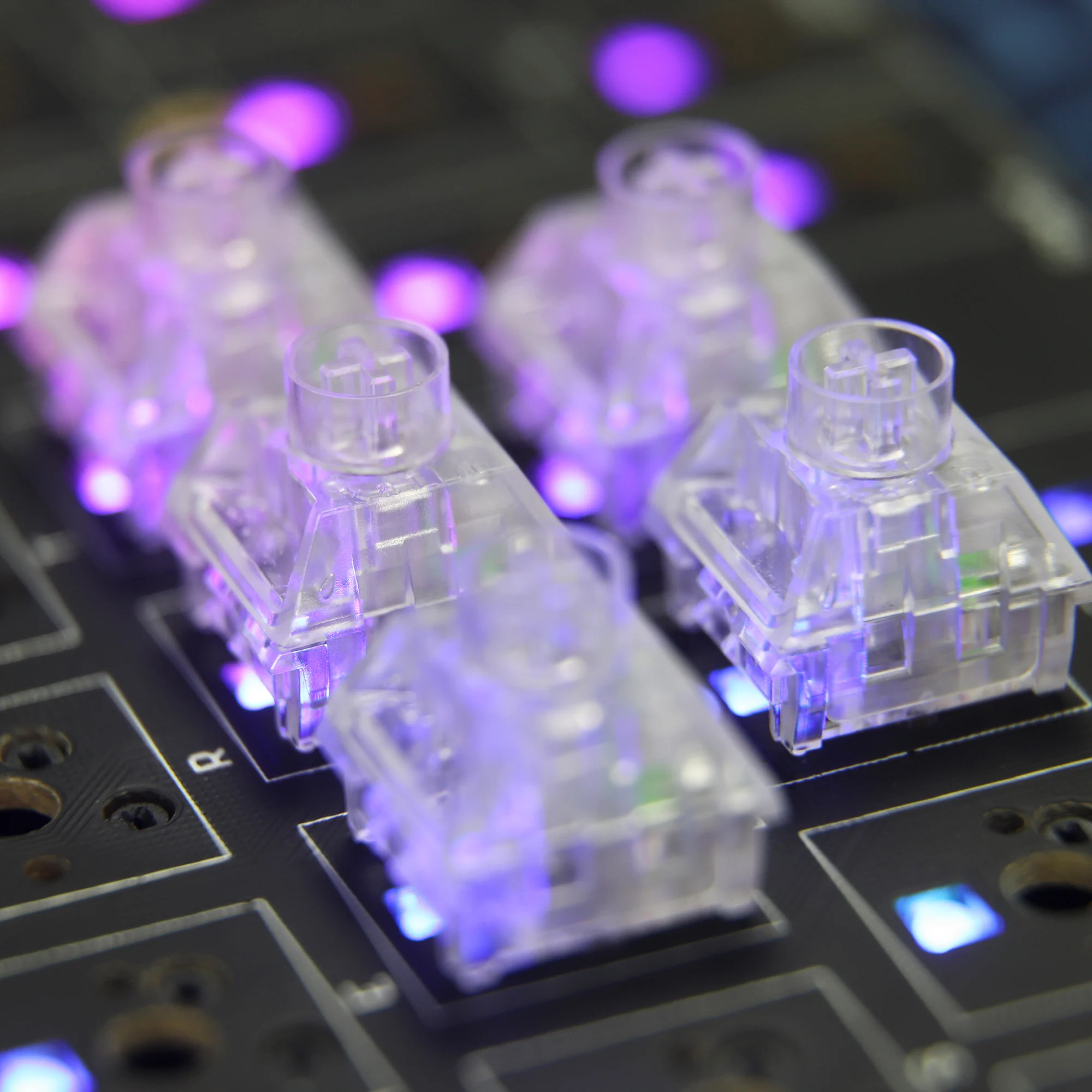 Kailh Box-medusa v2 Interruptor Linear Rgb Smd Teclado Mecânico mx Stem Auto Lubrificante Transparente 5pin 60g