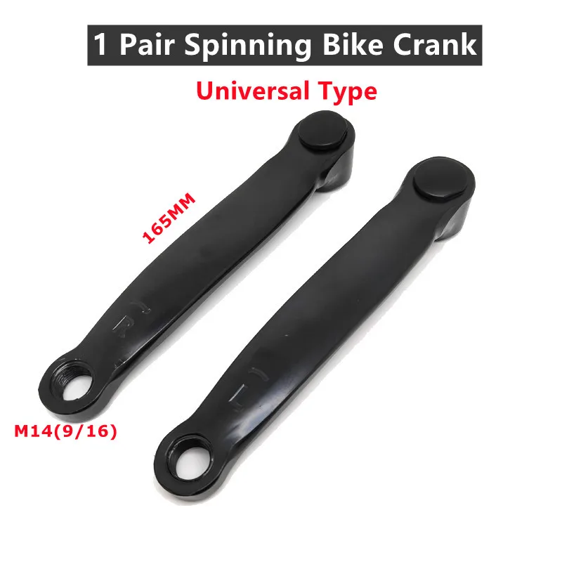 1 Pair Spinning Bike Cranks Square Hole 