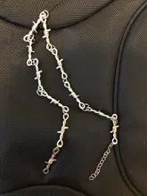 Gargantilla con alambre de púas estilo gótico Punk para mujer, gargantilla de alambre de hierro, Hip-hop, cadena de espinas, regalos