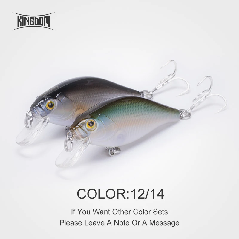 Kingdom Fishing жесткие приманки тонущие гольян воблеры Джеркбейт кренкбейт 55 мм 6,5 г пластиковые приманки Четыре цвета модель 7501 - Цвет: Color 12 14
