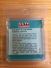 ESCAM-Adaptador de Terminal de tornillo RJ45, Ethernet macho a 8 pines AV, bloque convertidor, enchufe para cámara CCTV