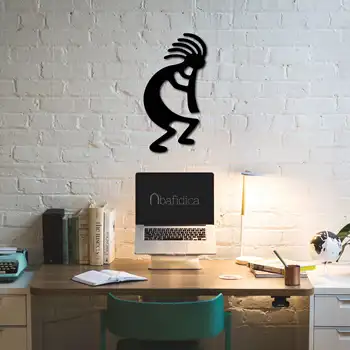 

Metal Wall Art Kokopelli Interior Decoration Home Decor Wall Hanging Home Decoration Wall Art 90x49 cm