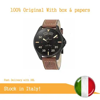 

Orologio Hamilton Aviation H64605531 Automatico Acciaio Quandrante Nero Cinturino Pelle