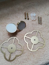 Furniture-Handles Base-Plate Door-Knobs Drawer Pulls Cupboard Cabinet Kitchen Brass 