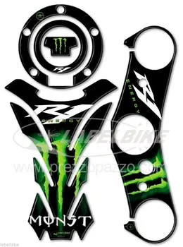 

KIT STICKERS resin STICKERS gel 3D yzf R 1 compatible Motorcycle YAMAHA R1 2007-2008