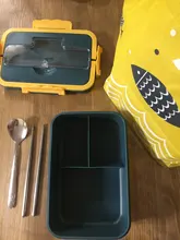 Caja de bento estilo japonés para los niños estudiante contenedor de alimentos Material de paja de trigo a prueba de fugas caja cuadrada para almuerzo con compartimento tuppers de comida nevera portatil almuerzo