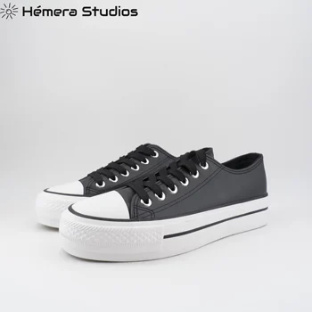 

Woman-sneakers canvas shoes double sole