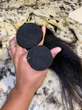 Rizado rizado mechones 100% mechones de cabello humano postizo mechones no Remy Yaki grueso de la armadura del pelo recto 3/4 Pc/lote manojos de pelo barato mechones