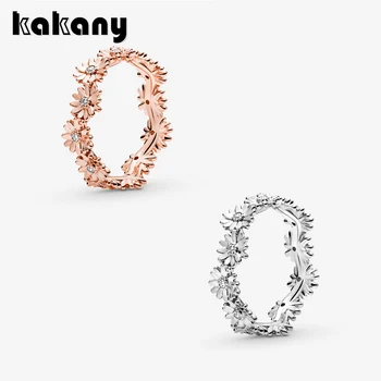 

Kakany 2020 New High-quality Fashion Crown With Sparkling Zircon And Bright Daisy Charm Female Holiday Jewelry Gift