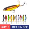 1 Pcs 10cm/14cm Topwater Fishing Lure Whopper Popper Artificial Bait Hard Plopper Soft Rotating Tail Fishing Tackle Fishing Bait ► Photo 3/6